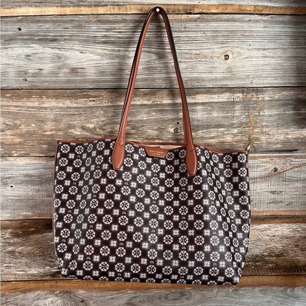 Kate Spade Flower Monogram Sutton Tote